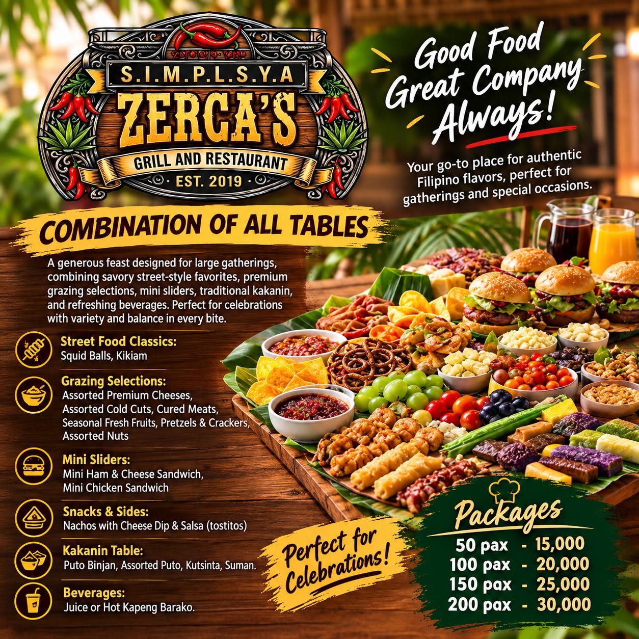 Combination platter