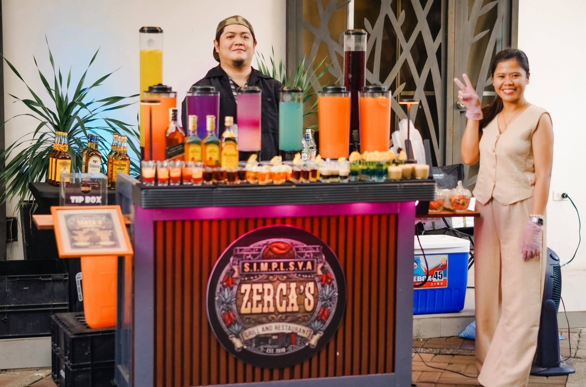 Mobile bar setup
