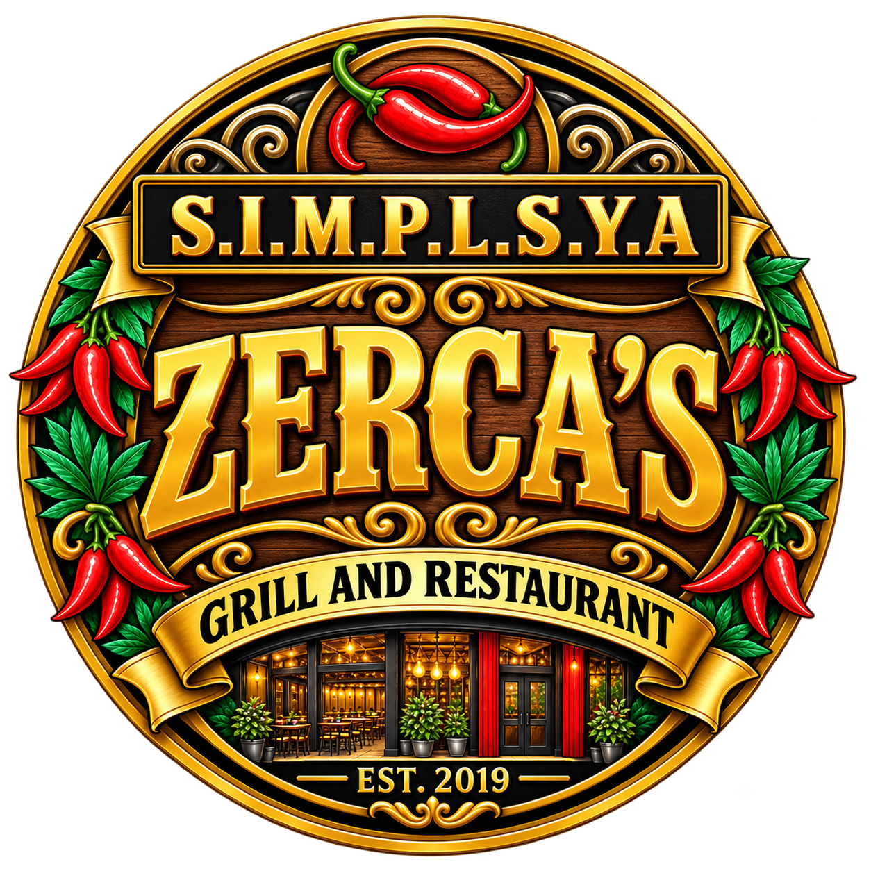Zerca's SIMPLSYA Grill & Restaurant Logo