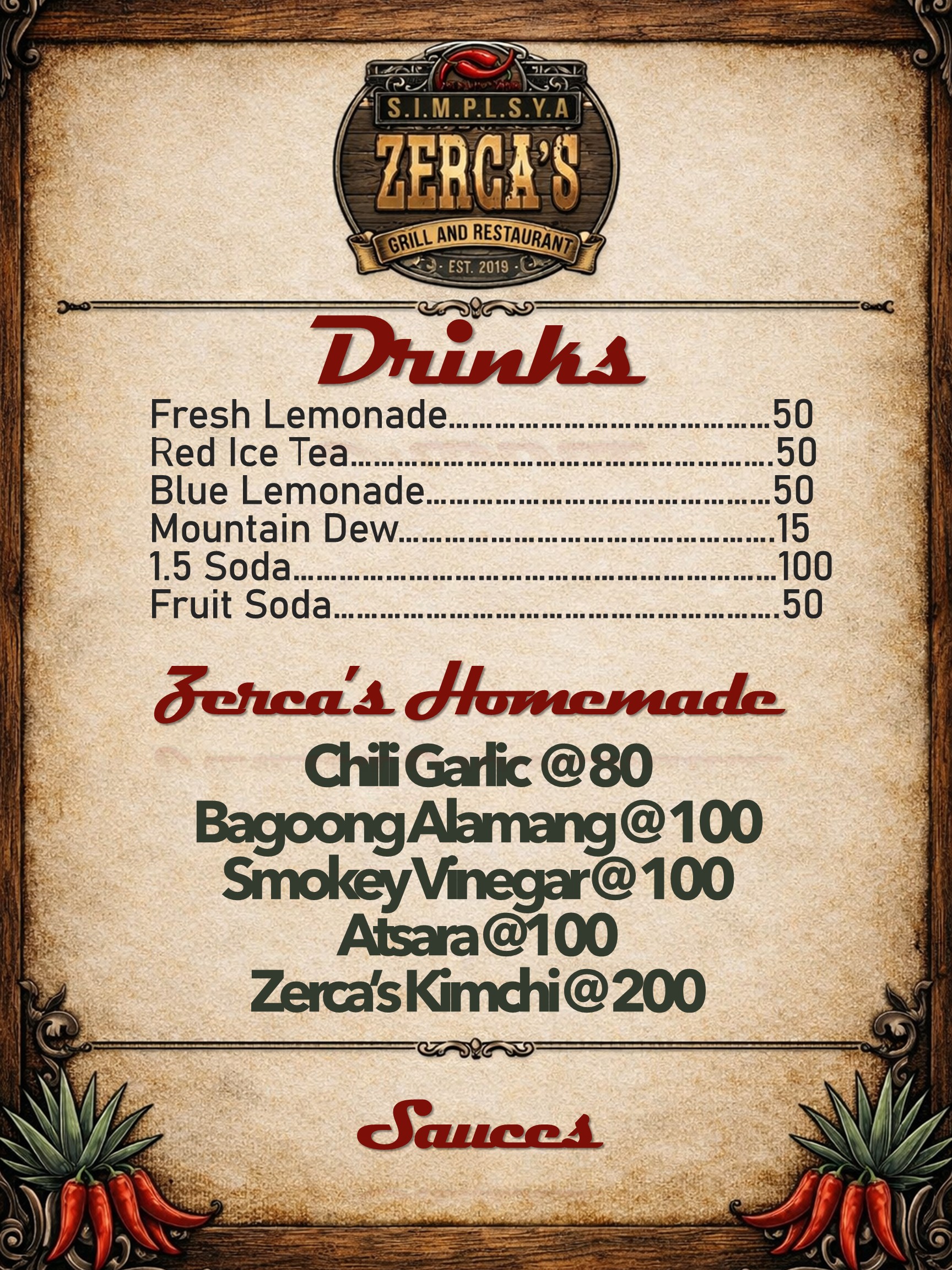 Restaurant menu photo 5