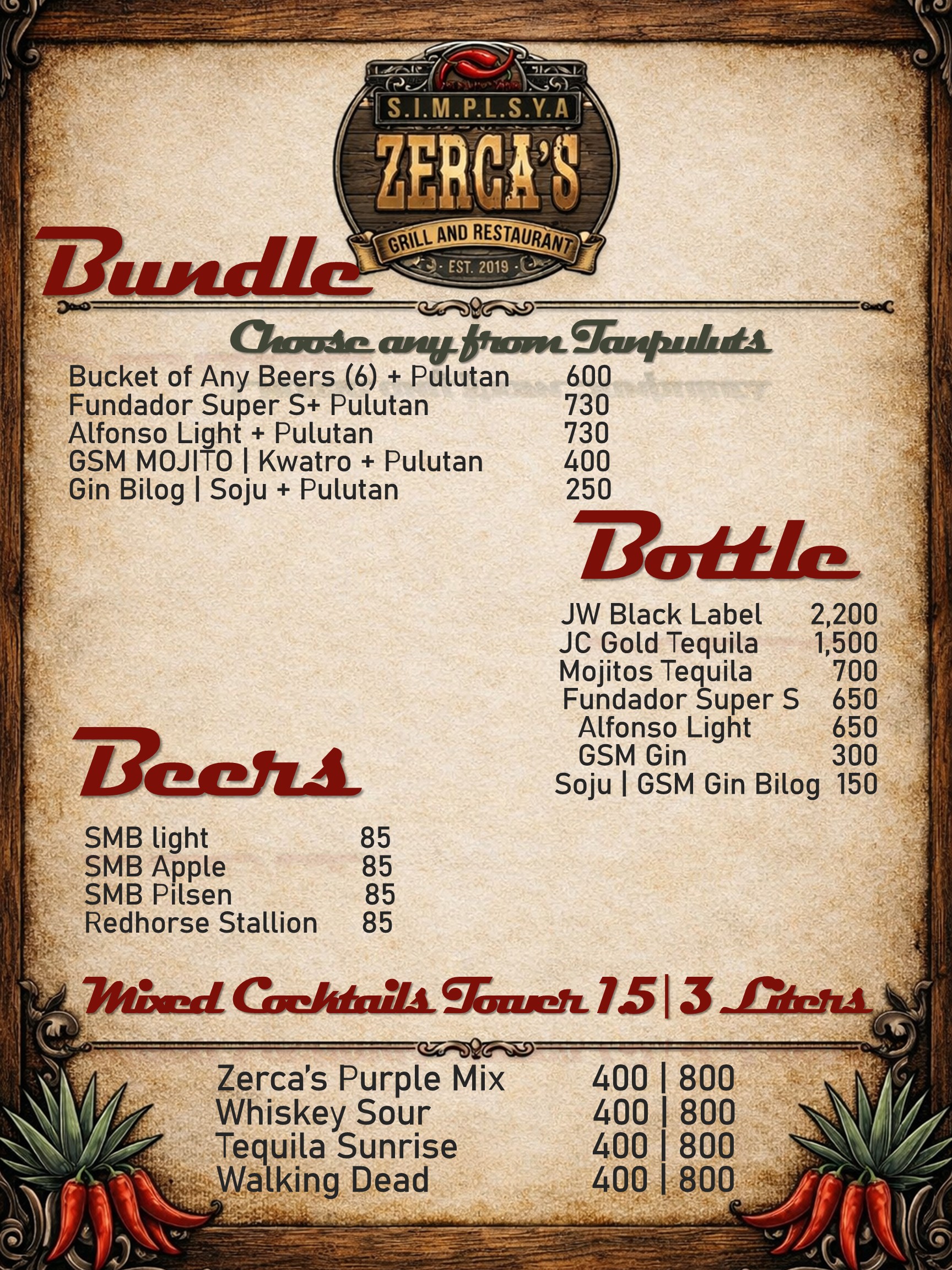Restaurant menu photo 6